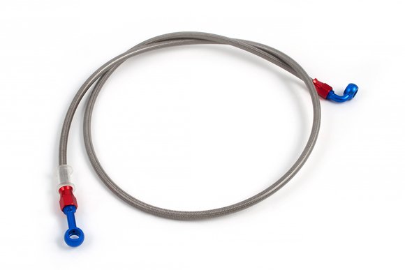 Шланг тормозной армированный L-1200 mm M10/прямой - M10/90° pitbikemarket.ru