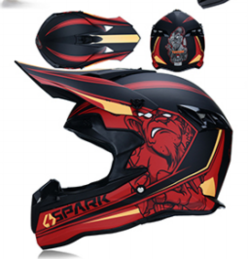 Шлем кроссовый 188 "Spark" orange/black S pitbikemarket.ru