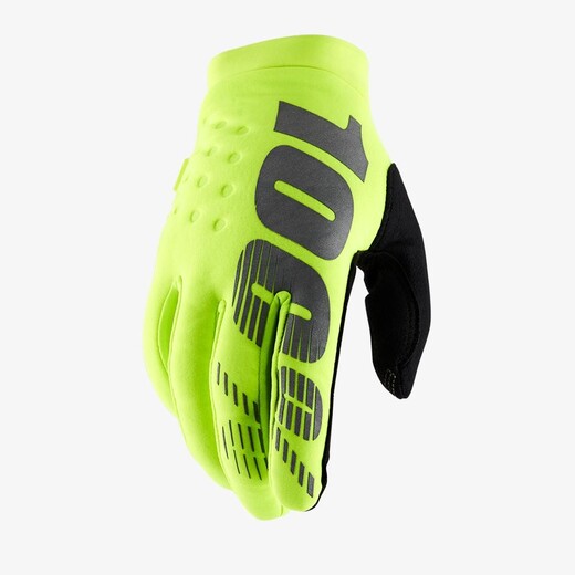 Мотоперчатки подростковые 100% Brisker Youth Glove (Fluo Yellow, XL, 2021 (10016-004-07)) pitbikemarket.ru