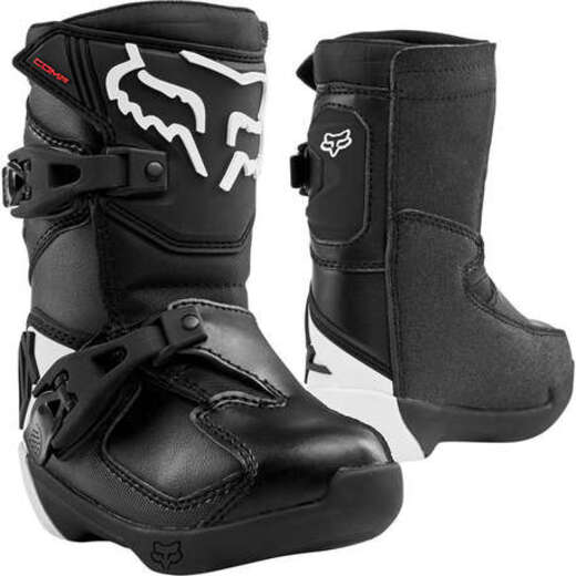 Мотоботы детские Fox Comp Kids Boot Black, K12, 2021 (24015-001-12) pitbikemarket.ru
