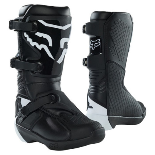 Мотоботы подростковые Fox Comp Youth Boot Black, Y8, 2021 (27689-001-8) pitbikemarket.ru