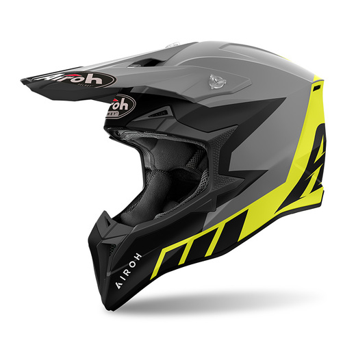 Мотошлем AIROH WRAAAP RELOADED YELLOW MATT M pitbikemarket.ru