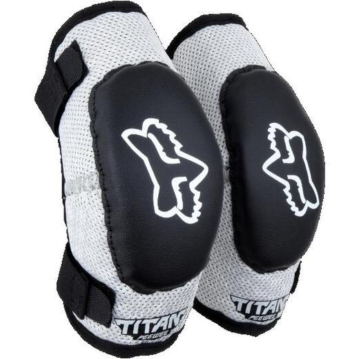 Налокотники детские Fox Titan Elbow Kids Guard Black/Silver, OS, 2021 (08038-464-OS) pitbikemarket.ru