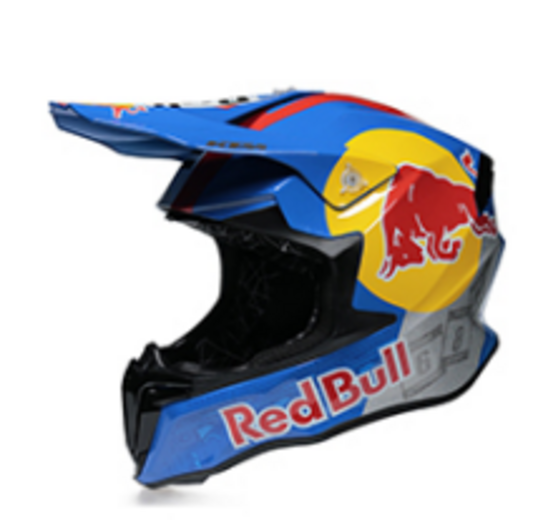 Шлем кроссовый 198 "Red Bull" Blue L pitbikemarket.ru