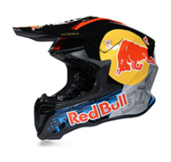 Шлем кроссовый 198 "Red Bull" Black M pitbikemarket.ru