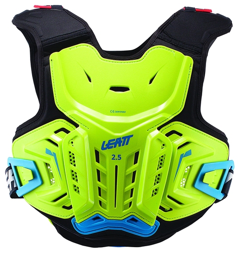 Защита панцирь подростковый Leatt Chest Protector 2.5 Junior Lime/Blue S/M (134-146) (5017120142) pitbikemarket.ru