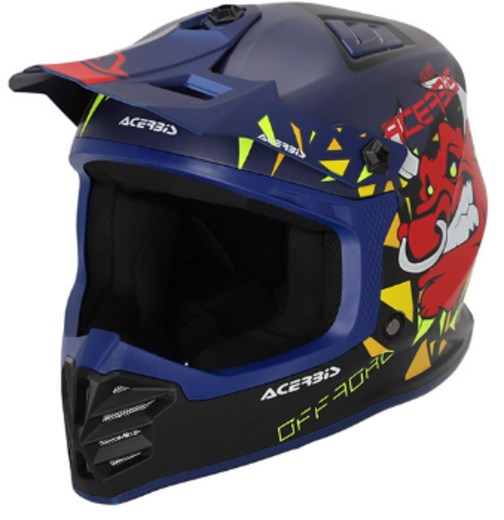 Шлем детский Acerbis PROFILE JUNIOR Blue/Black, L (51-52) pitbikemarket.ru