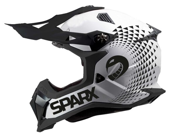Шлем эндуро SPARX Raptor (JH-601) (бело-черный, S) pitbikemarket.ru