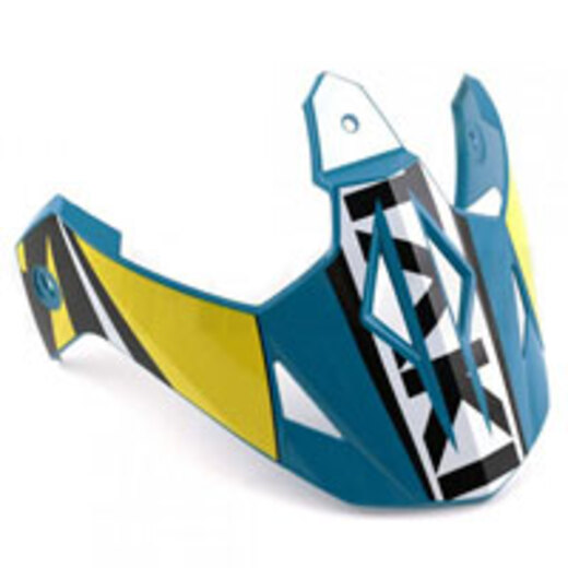 Козырек для шлема ATAKI JK802 Rampage синий/желтый глянцевый pitbikemarket.ru