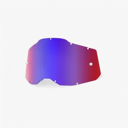 Линза 100% RC2/AC2/ST2 Replacement Lens Mirror Red/Blue (51008-254-01) pitbikemarket.ru