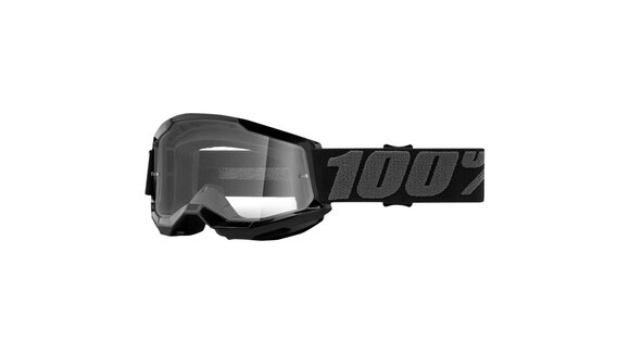 Очки подростковые 100% Strata 2 Junior Goggle Black / Clear Lens (50031-00001) pitbikemarket.ru